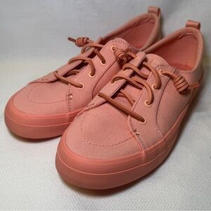 Sperry Crest Vibe Platform‎ Sneakers Size 10 Coral / Salmon Color